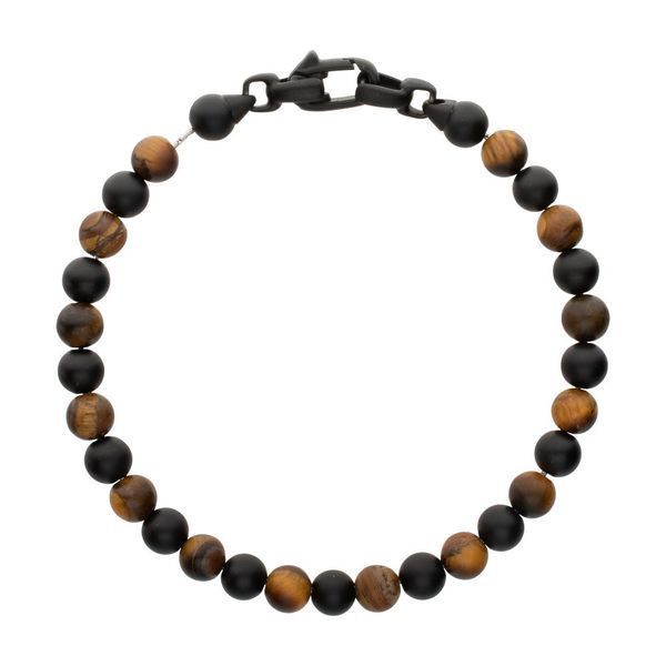 Stonehenge Tiger Eye & Black Onyx Bead Bracelet Image 3 Bryan Jewelry Prattville, AL