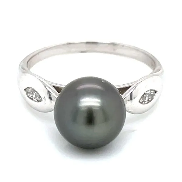 Black Pearl & Diamond Ring Bryan Jewelry Prattville, AL