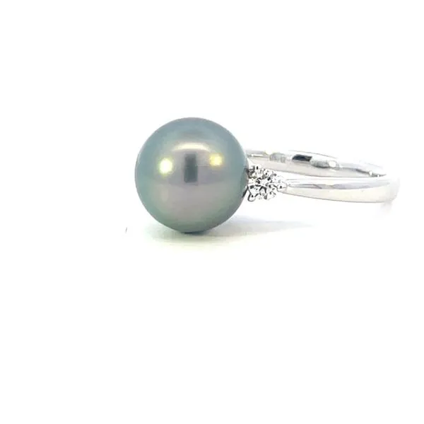Tahitian Pearl (10.5-11mm) with 1/5ctw -14kw Image 3 Bryan Jewelry Prattville, AL