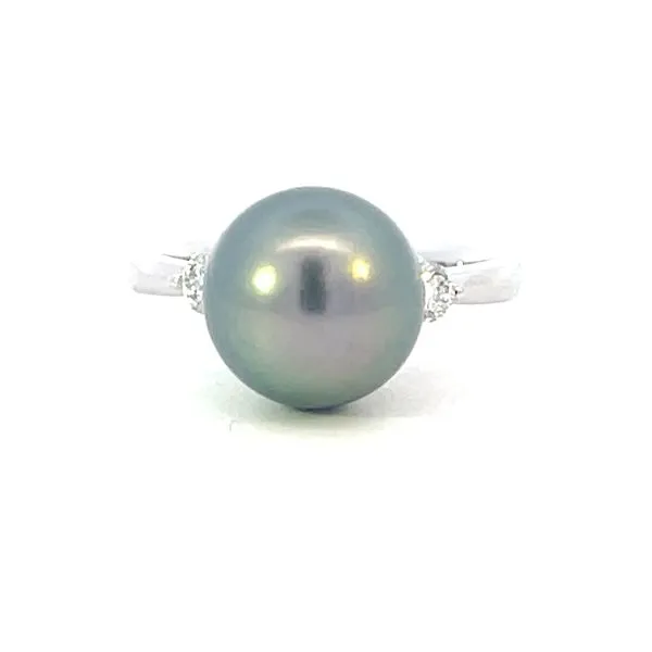 Tahitian Pearl (10.5-11mm) with 1/5ctw -14kw Bryan Jewelry Prattville, AL