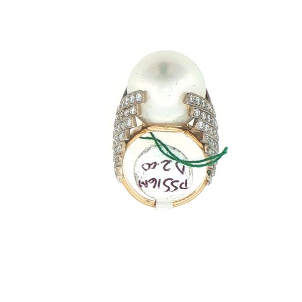 Estate South Sea Pearl & Diamond Ring Image 5 Bryan Jewelry Prattville, AL
