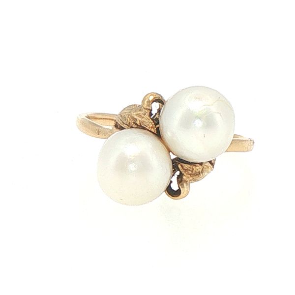 Two Pearl Leaf Motif Ring Bryan Jewelry Prattville, AL