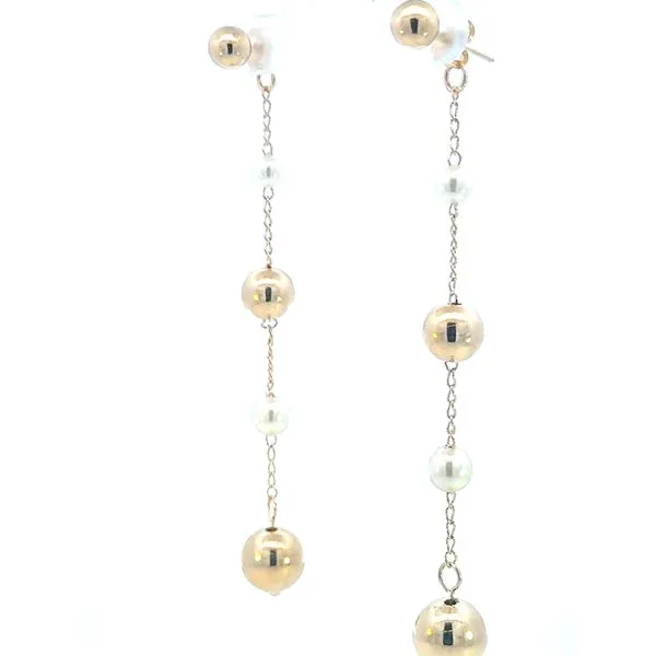 Bead Drop Pearl Earring-Gold Filled Bryan Jewelry Prattville, AL