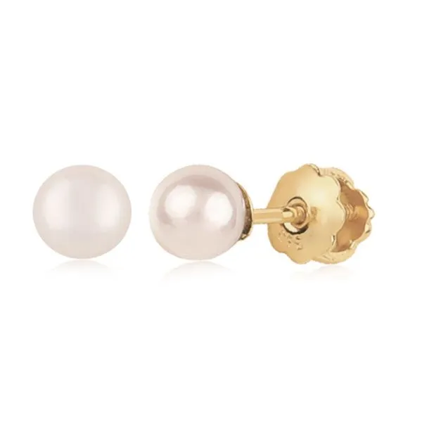 14ky Infant/Baby/Child 4mm Pearl Studs Bryan Jewelry Prattville, AL