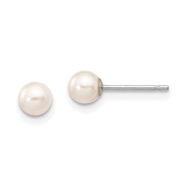 Classic Elegance: Freshwater Pearl Stud Earrings in 14K White Gold Bryan Jewelry Prattville, AL