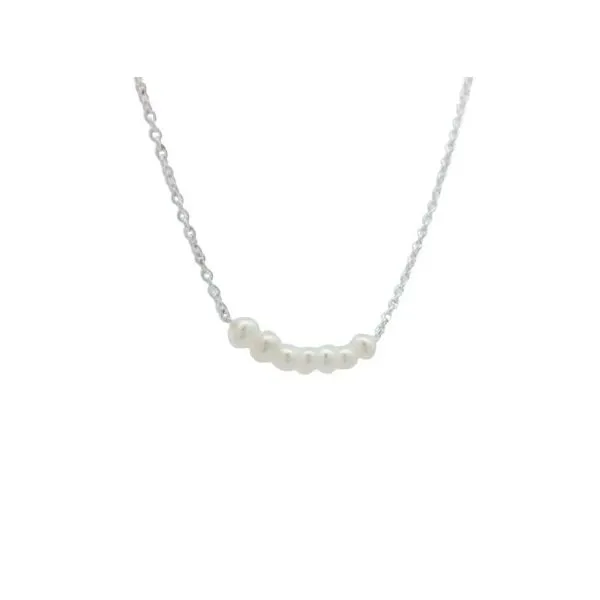 7-pearl necklace in silver Image 2 Bryan Jewelry Prattville, AL