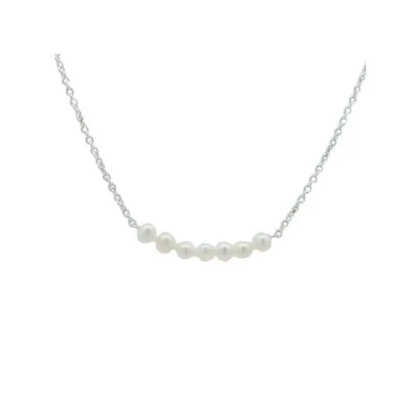 7-pearl necklace in silver Image 3 Bryan Jewelry Prattville, AL