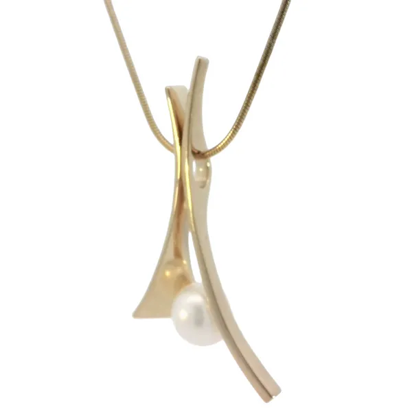 Modern Pearl Pendant-YP Image 2 Bryan Jewelry Prattville, AL