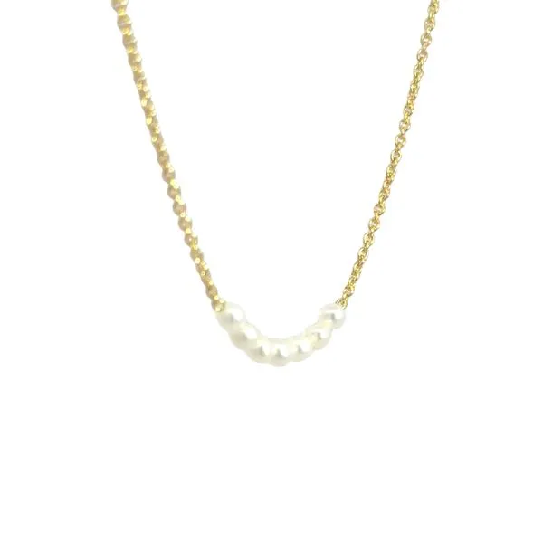 Kids 7-Pearl vermeil necklace Image 2 Bryan Jewelry Prattville, AL
