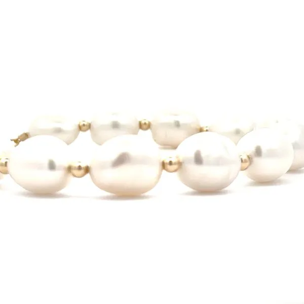 Freshwater & gold bead bracelet Image 2 Bryan Jewelry Prattville, AL