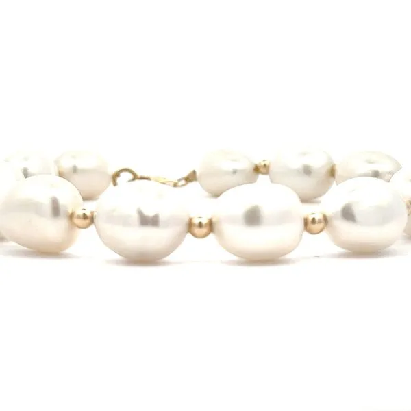 Freshwater & gold bead bracelet Image 3 Bryan Jewelry Prattville, AL
