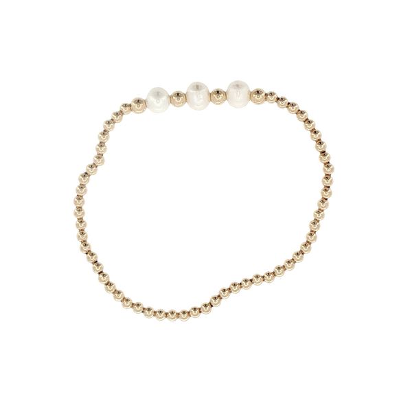 Dee Berkley Pearl & Gold Filled Stretch Bracelet | Bryan Jewelry Image 2 Bryan Jewelry Prattville, AL