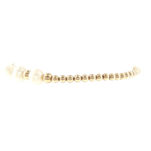 Dee Berkley Pearl & Gold Filled Stretch Bracelet | Bryan Jewelry Image 4 Bryan Jewelry Prattville, AL