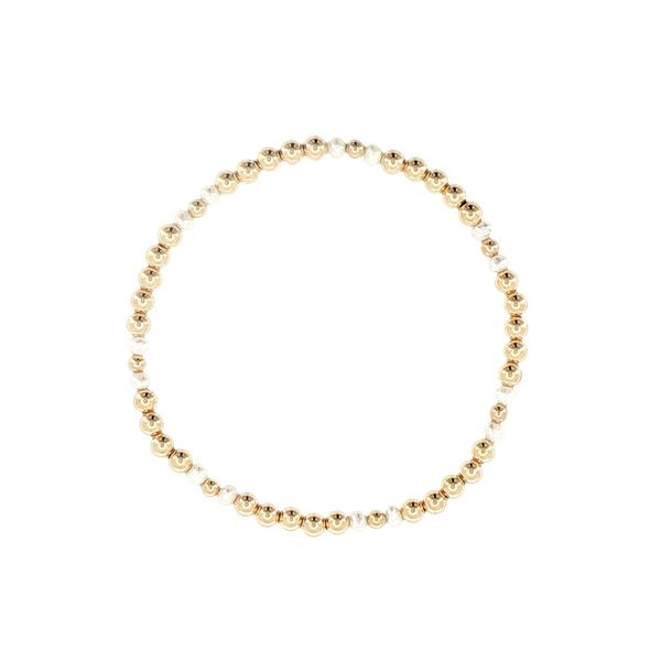 Dee Berkley Pearl & Gold Filled Stretch Bracelet | Bryan Jewelry Image 2 Bryan Jewelry Prattville, AL