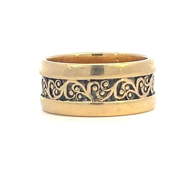 Vintage 8.5mm fancy wedding band from a prior estate Bryan Jewelry Prattville, AL