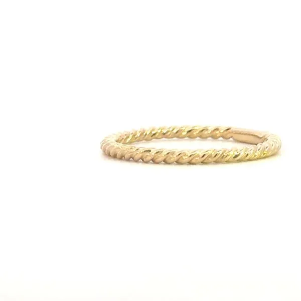 Gabriel Fashion 14ky Twisted Rope Ring-Stackable Image 2 Bryan Jewelry Prattville, AL