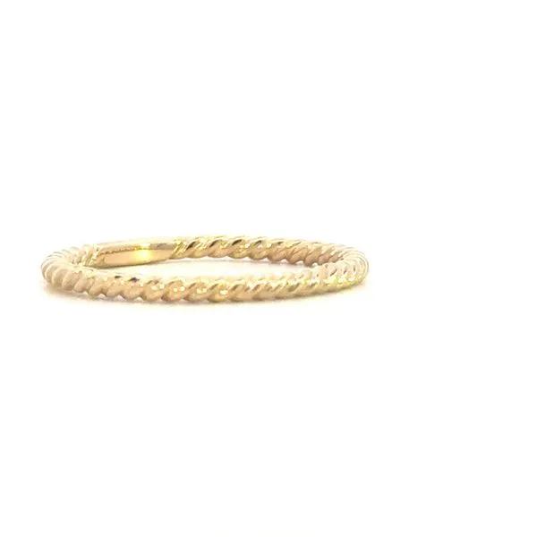 Gabriel Fashion 14ky Twisted Rope Ring-Stackable Image 3 Bryan Jewelry Prattville, AL