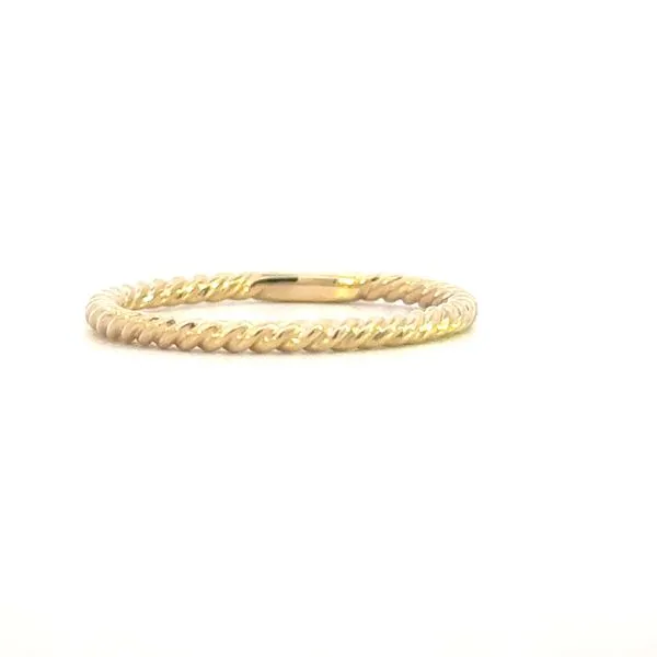Gabriel Fashion 14ky Twisted Rope Ring-Stackable Image 4 Bryan Jewelry Prattville, AL