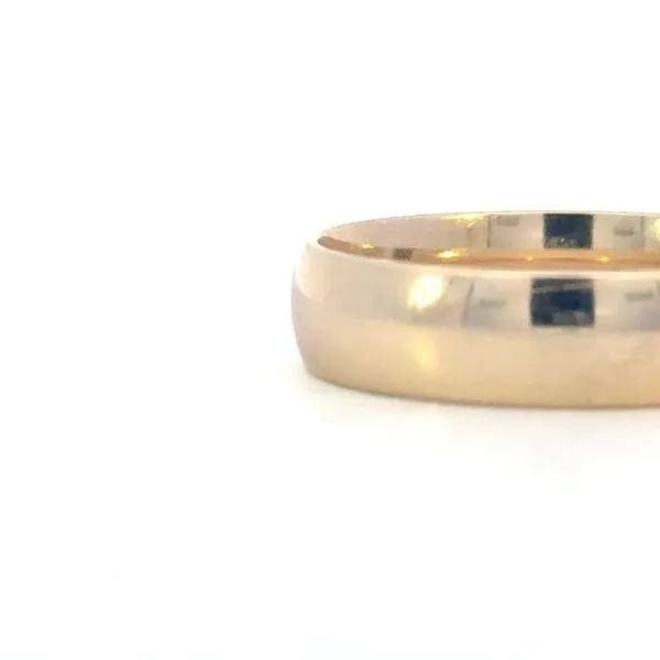 Gents 8mm 14k yellow gold wedding band Image 2 Bryan Jewelry Prattville, AL