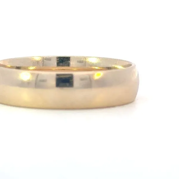 Gents 8mm 14k yellow gold wedding band Image 3 Bryan Jewelry Prattville, AL