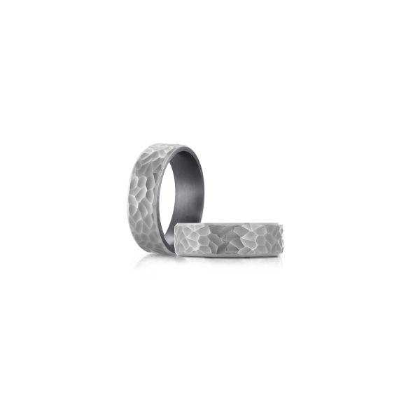 Tantalum Hammered Texture 7mm wedding band Image 2 Bryan Jewelry Prattville, AL