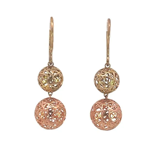 Computer Printed Gold Dangle Earrings Bryan Jewelry Prattville, AL