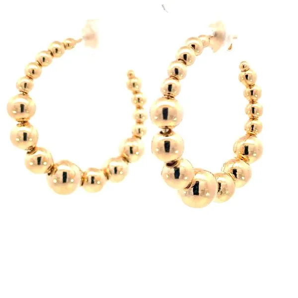 Graduated bead hoop earring Bryan Jewelry Prattville, AL