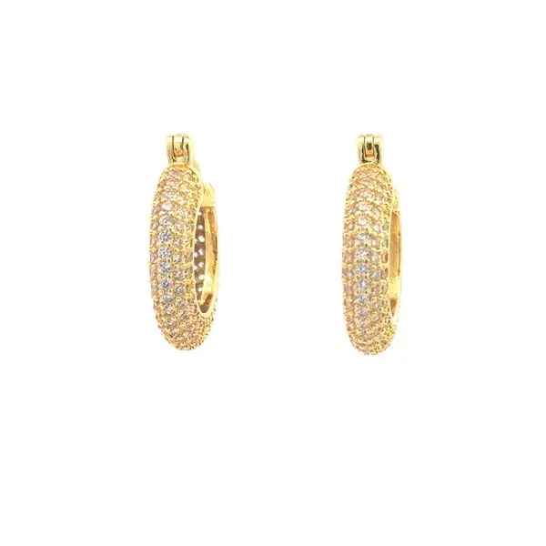 Pave' set Hoops in Gold Filled Bryan Jewelry Prattville, AL