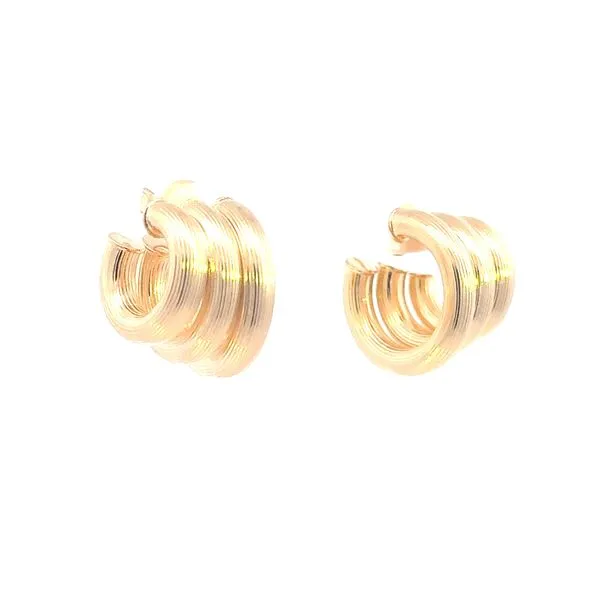 Gold Filled Triple Hoop Earring Image 3 Bryan Jewelry Prattville, AL