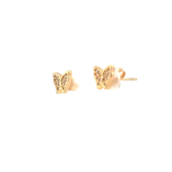 Gold Filled Butterfly Studs Image 2 Bryan Jewelry Prattville, AL