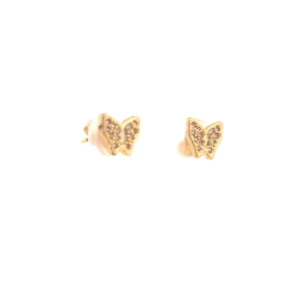 Gold Filled Butterfly Studs Image 3 Bryan Jewelry Prattville, AL