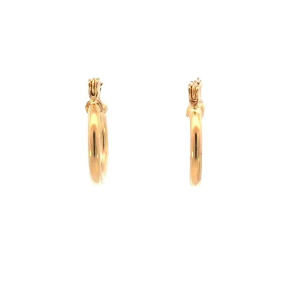2mm Gold Filled Tubular Hoop -15mm diameter Image 3 Bryan Jewelry Prattville, AL