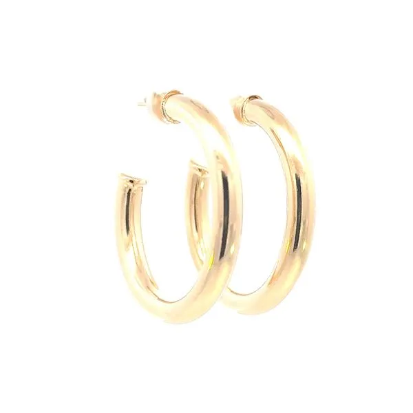 Gold Filled 5.5mm tubular hoop Image 2 Bryan Jewelry Prattville, AL