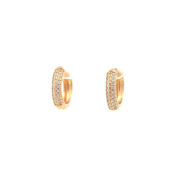 Gold Filled Pave' Hoop Earrings Bryan Jewelry Prattville, AL