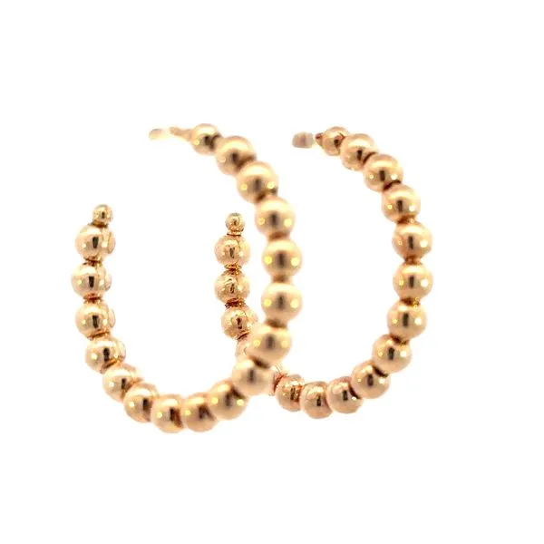 Graduated Beeeaded Hoops in Gold Filled Image 3 Bryan Jewelry Prattville, AL