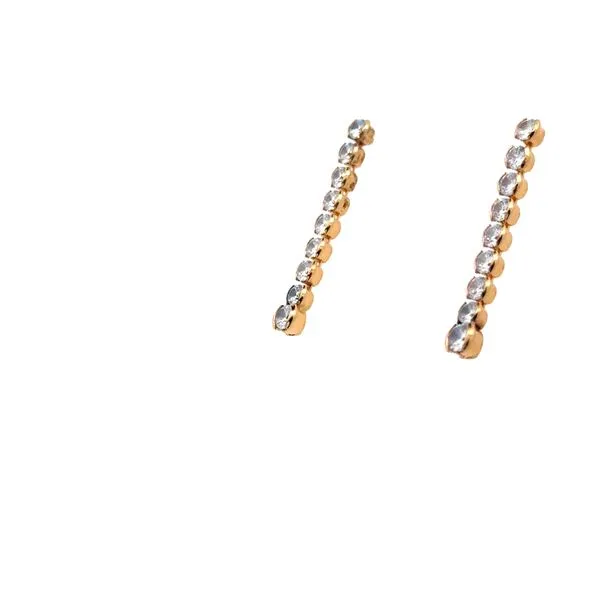 Sparkling Drop Earrings in Gold Filled Image 2 Bryan Jewelry Prattville, AL
