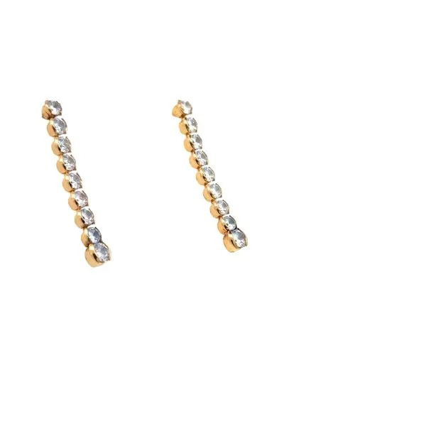 Sparkling Drop Earrings in Gold Filled Image 3 Bryan Jewelry Prattville, AL