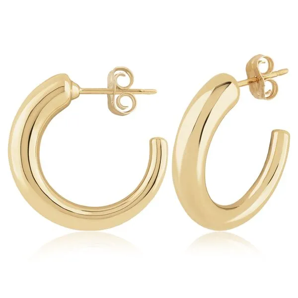 14ky Tappered Hoop Earrings Bryan Jewelry Prattville, AL