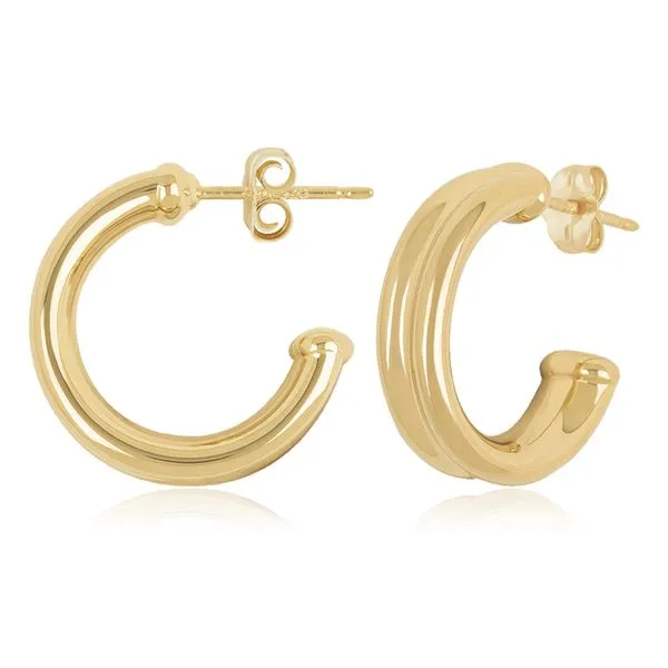 14ky Concave Band Hoop Earrings Bryan Jewelry Prattville, AL