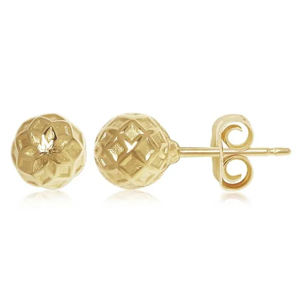 14ky Textured 6mm Ball Stud Bryan Jewelry Prattville, AL