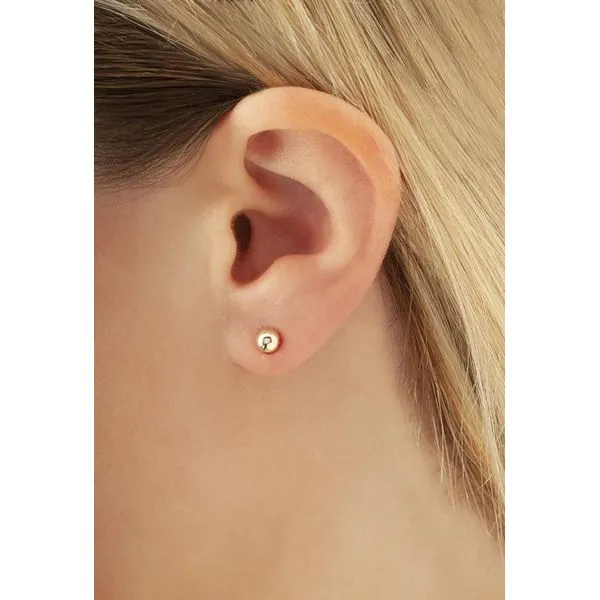 14ky 5mm Gold Ball Stud Earrings Image 2 Bryan Jewelry Prattville, AL