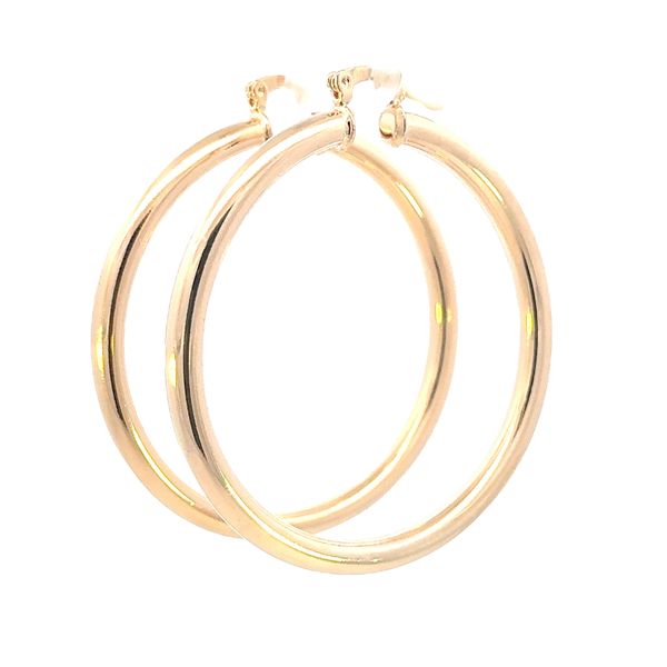 Gold Filled 4mm tubular 50mm diameter hoop Bryan Jewelry Prattville, AL