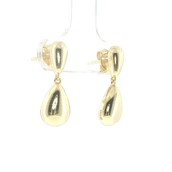 Gold plate Sterling Silver Drop Earrings Image 2 Bryan Jewelry Prattville, AL