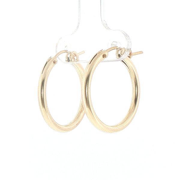 Gold Filled Hoop Earring 3mm x 28mm Image 3 Bryan Jewelry Prattville, AL