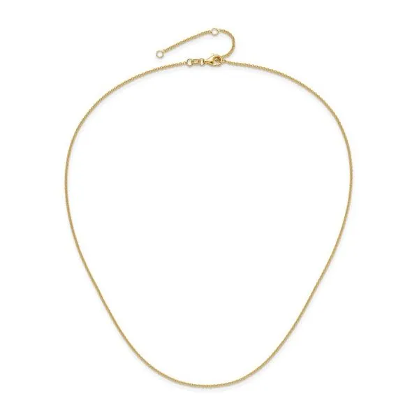 14k 1.4mm Round Cable adjustable chain 16-17-18 inches Image 2 Bryan Jewelry Prattville, AL