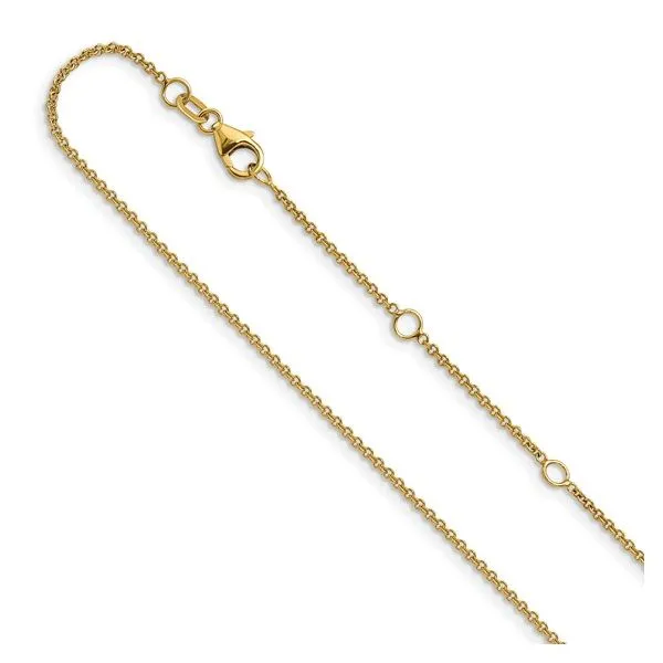 14k 1.4mm Round Cable adjustable chain 16-17-18 inches Bryan Jewelry Prattville, AL