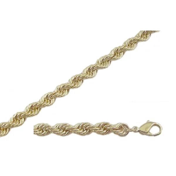 Forevergold 3mm Rope Chain in 30 inch length Bryan Jewelry Prattville, AL
