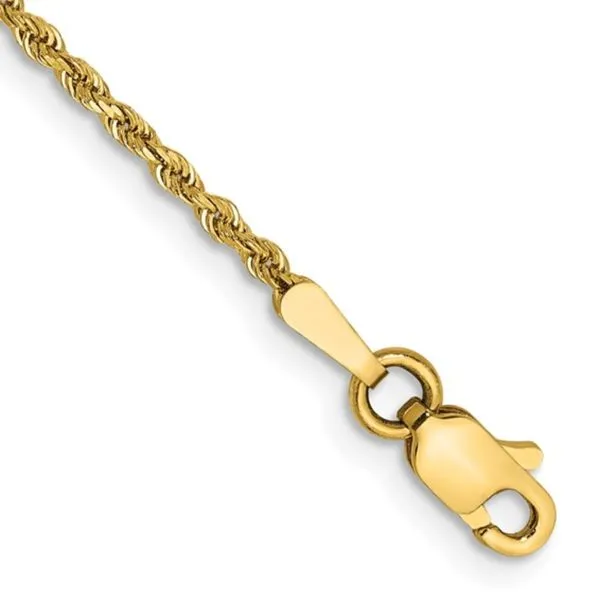 10ky 3.25mm Diamond-cut Rope chain in 18 inches Bryan Jewelry Prattville, AL