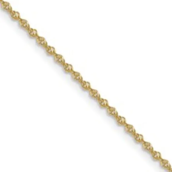 10ky 1mm Sparkle Singapore Chain in 16 inches Image 2 Bryan Jewelry Prattville, AL