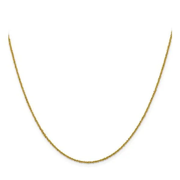 10ky 1mm Sparkle Singapore Chain in 16 inches Image 3 Bryan Jewelry Prattville, AL